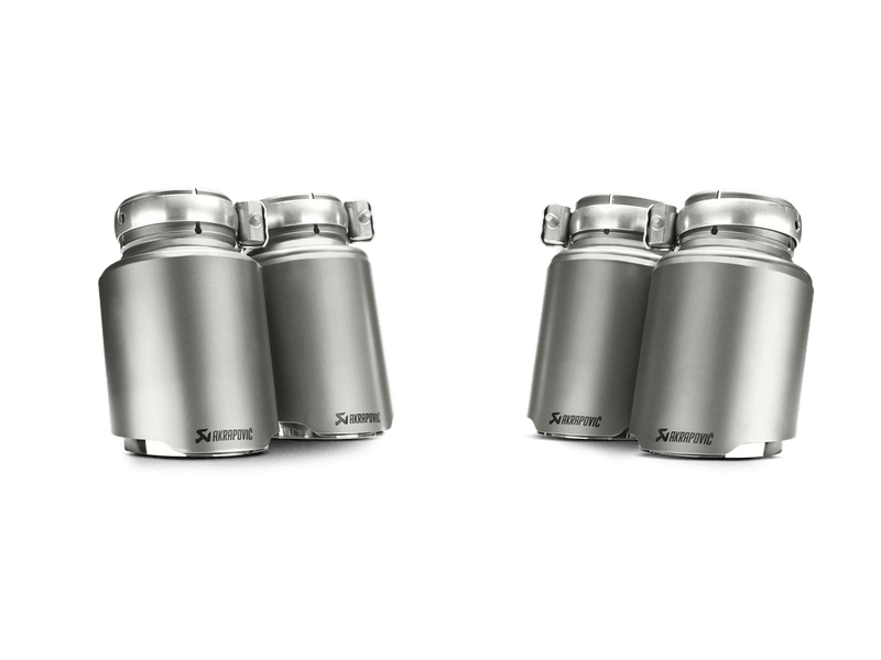 Laden Sie das Bild in Galerie -Viewer, Akrapovic Tail pipe set (Titanium) - BMW M3 (F80) 2018 / M4 (F82, F83) 2020